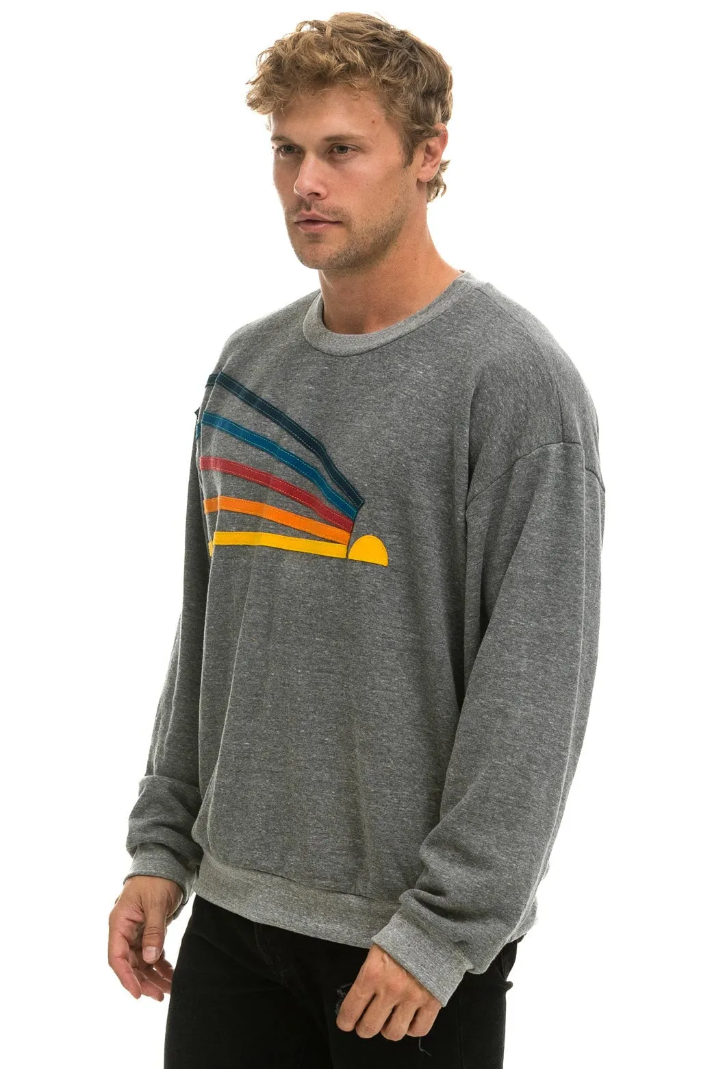 DAYDREAM RELAXED CREW SWEATSHIRT - HEATHER