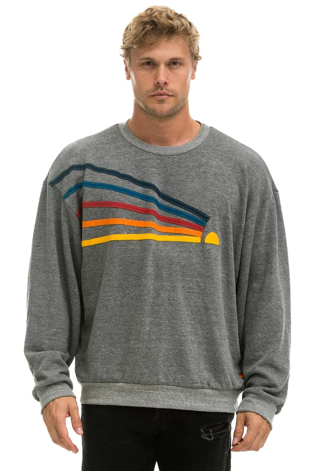 DAYDREAM RELAXED CREW SWEATSHIRT - HEATHER