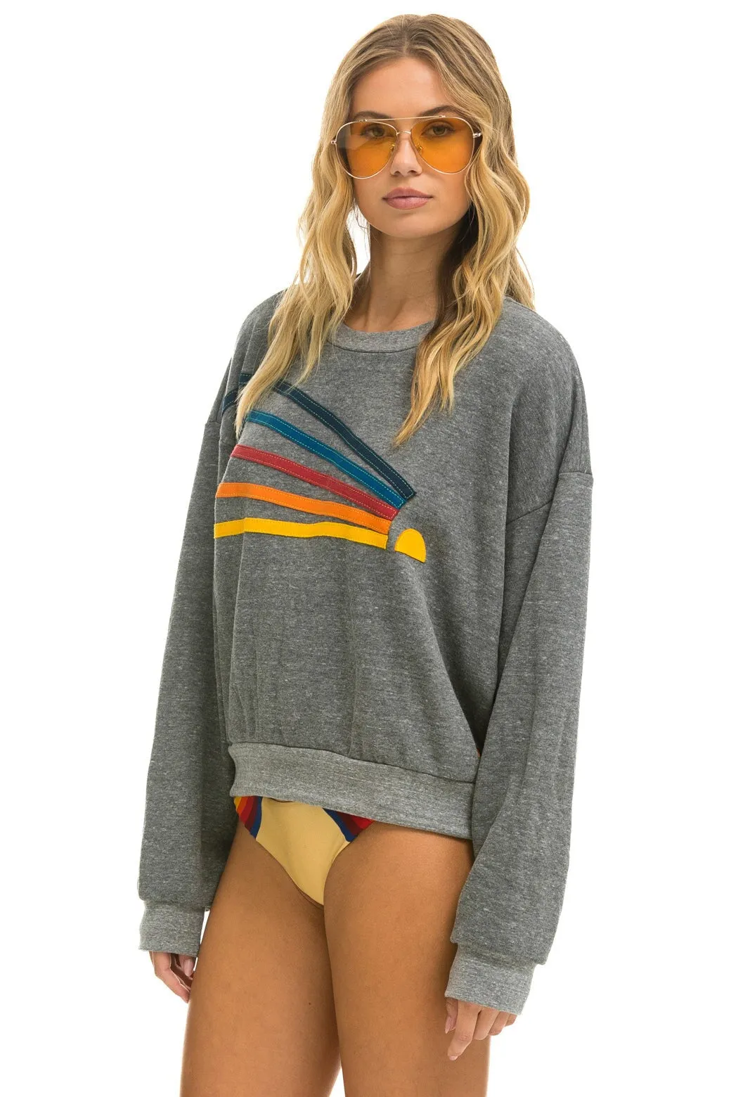 DAYDREAM RELAXED CREW SWEATSHIRT - HEATHER