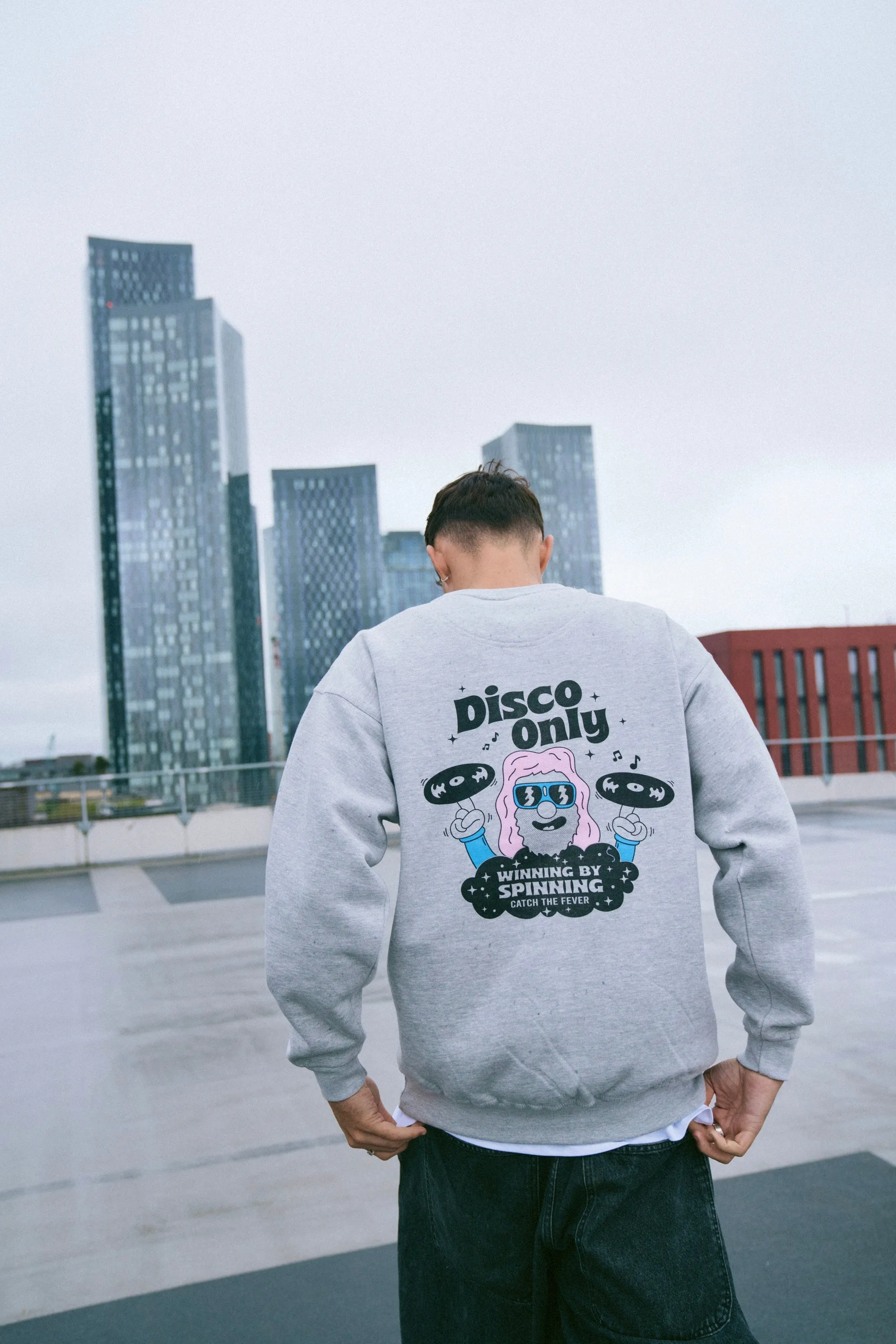 DISCO ONLY 'NYC Disco' Sweater - Grey