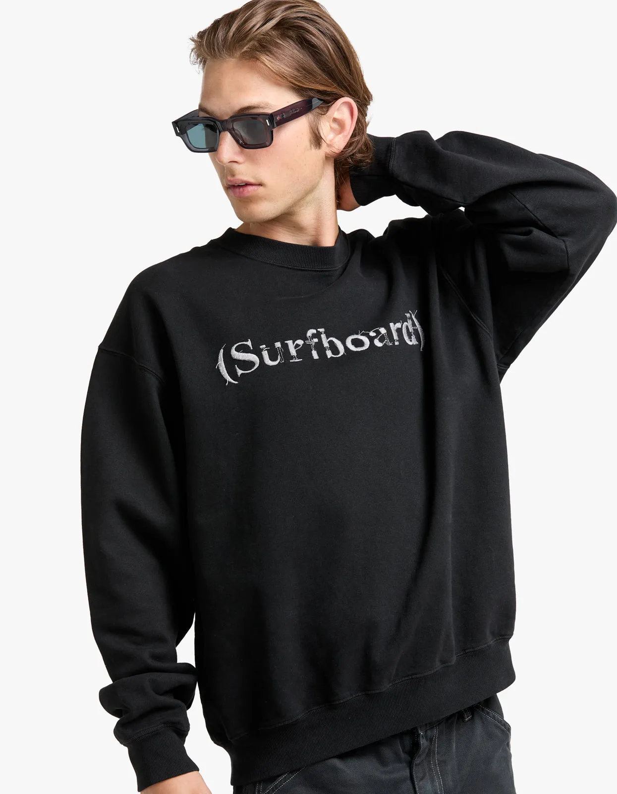 Embroidered Sweatshirt - Black