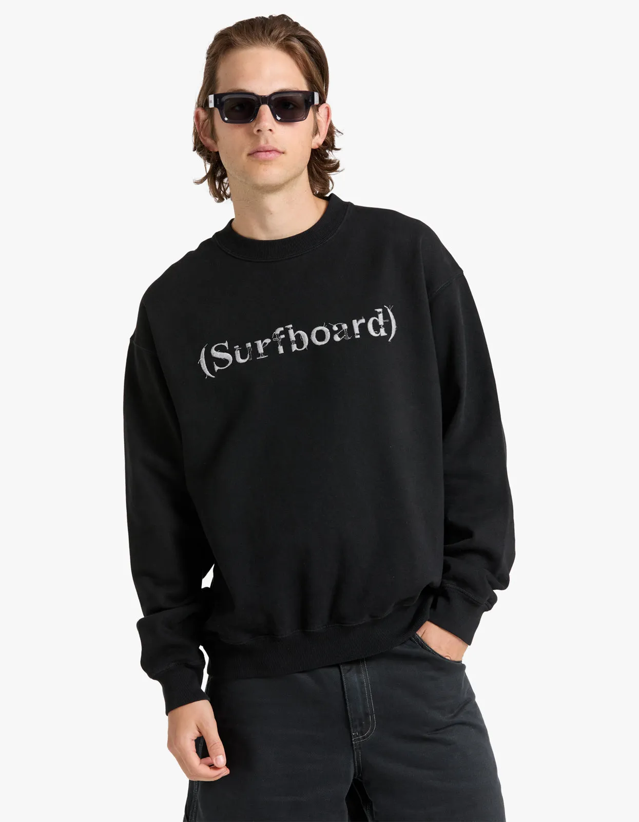 Embroidered Sweatshirt - Black