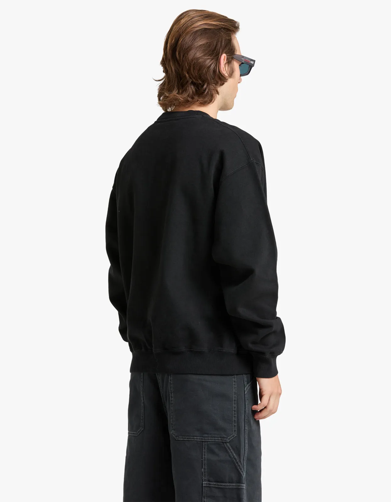 Embroidered Sweatshirt - Black