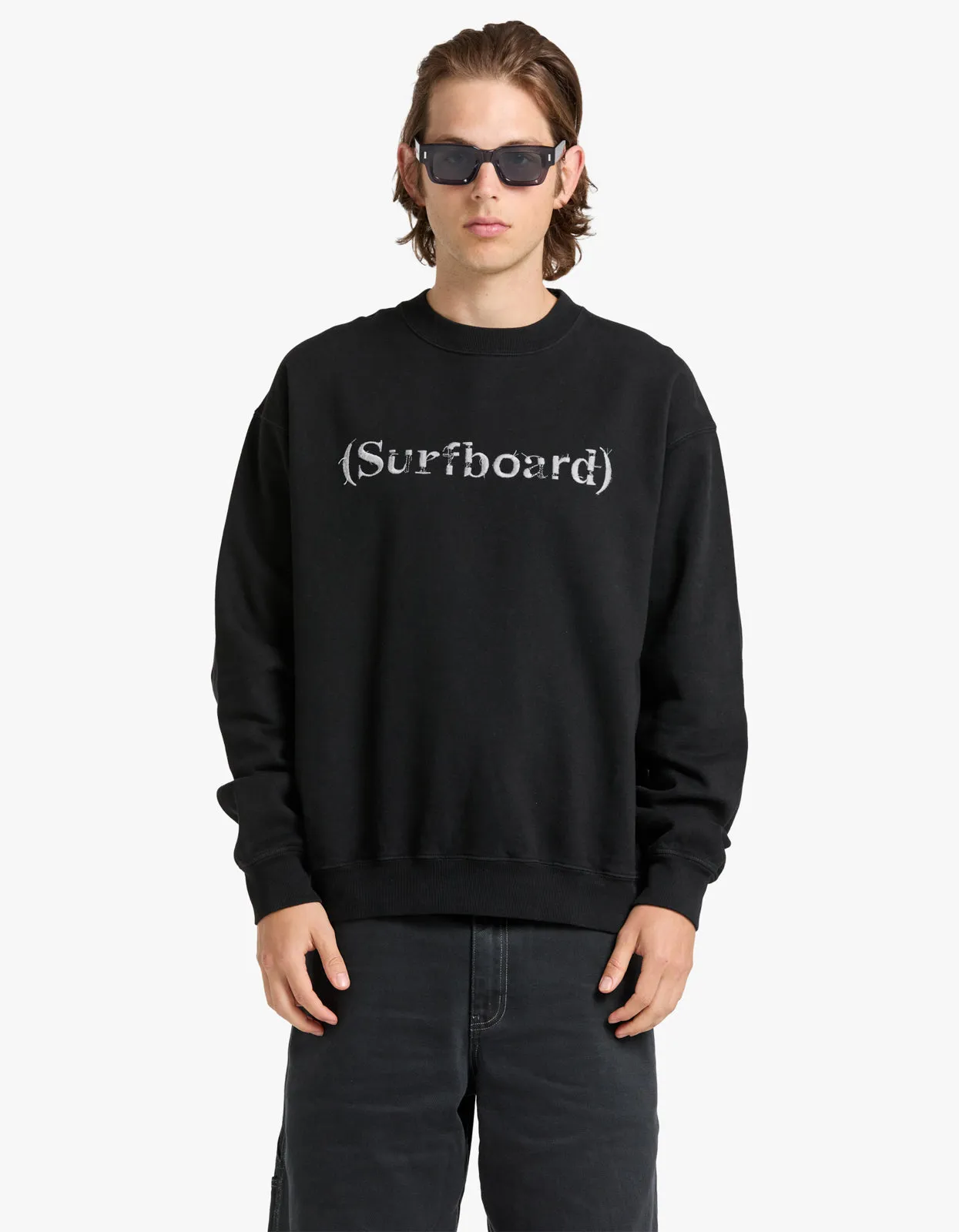 Embroidered Sweatshirt - Black