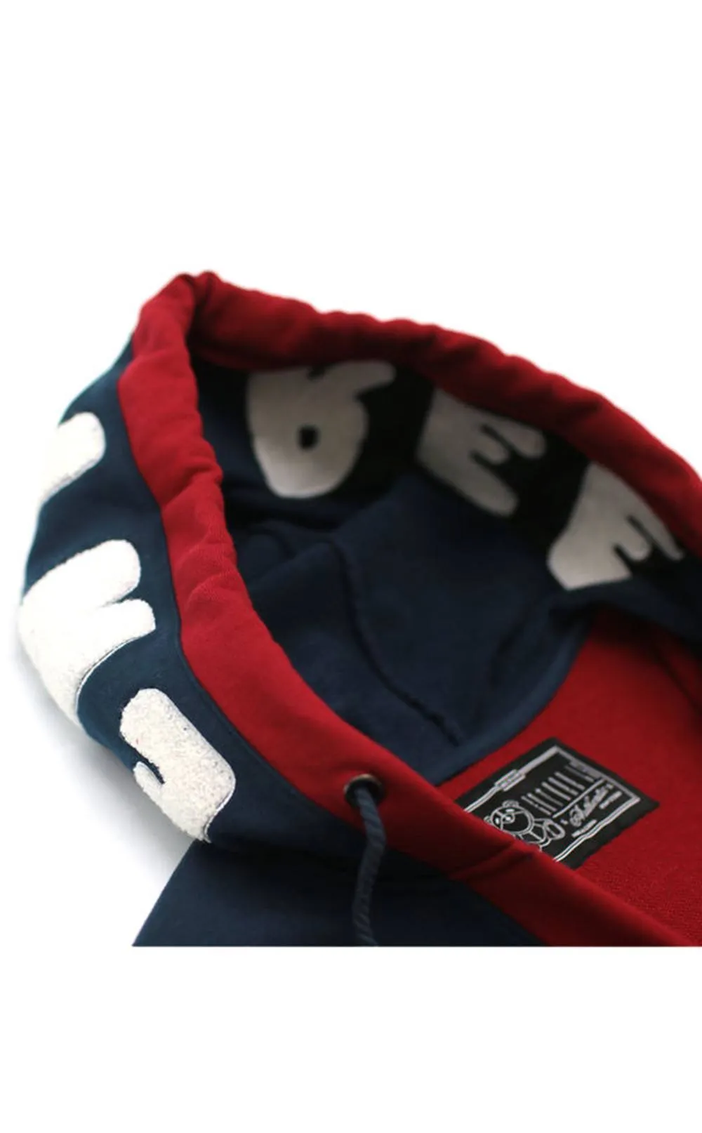 Entree LS Dual Layer Cape Style Navy And Red USA Hoodie