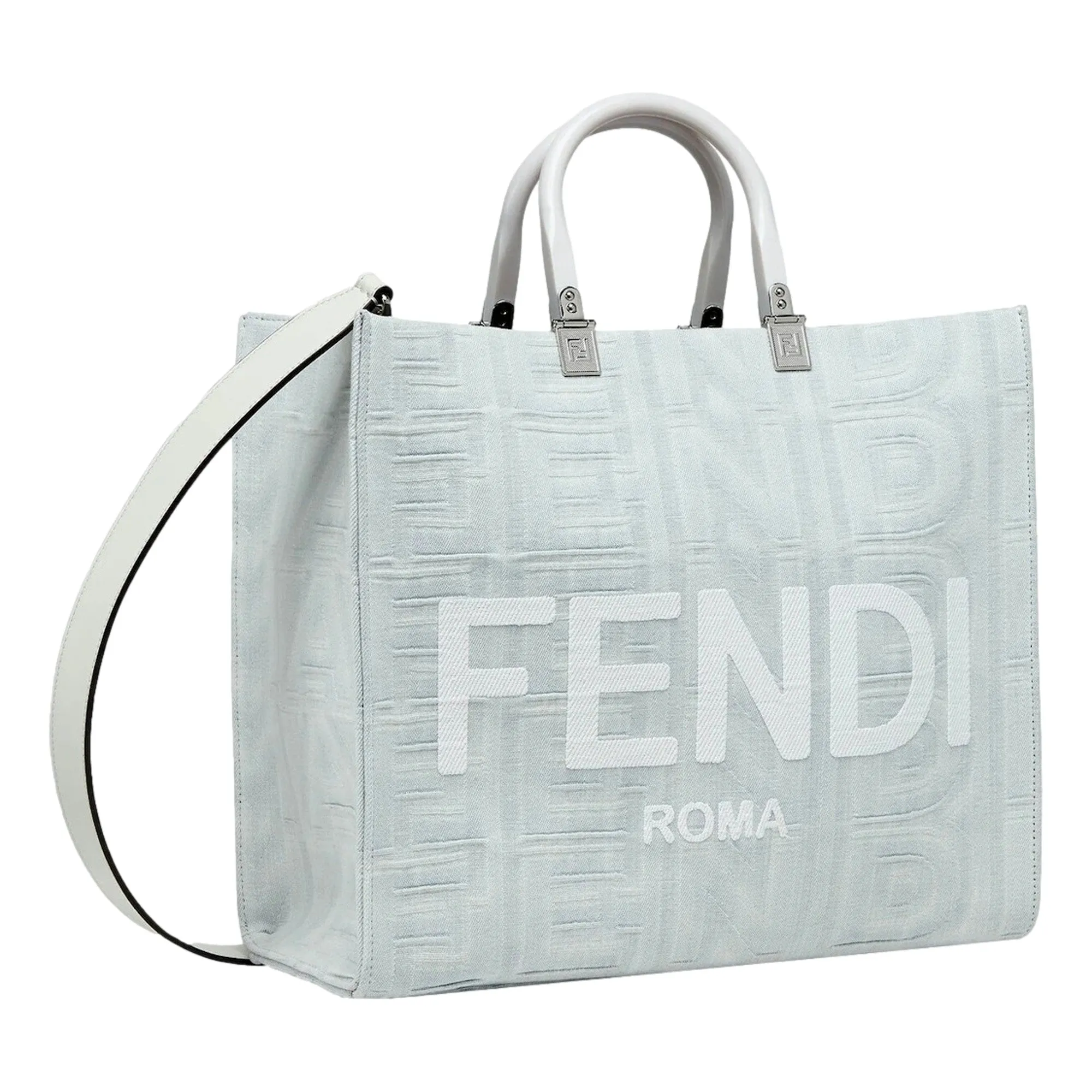 Fendi by Marc Jacobs Sunshine Denim Shopping Bag Tote