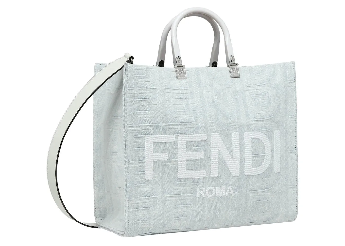 Fendi by Marc Jacobs Sunshine Denim Shopping Bag Tote