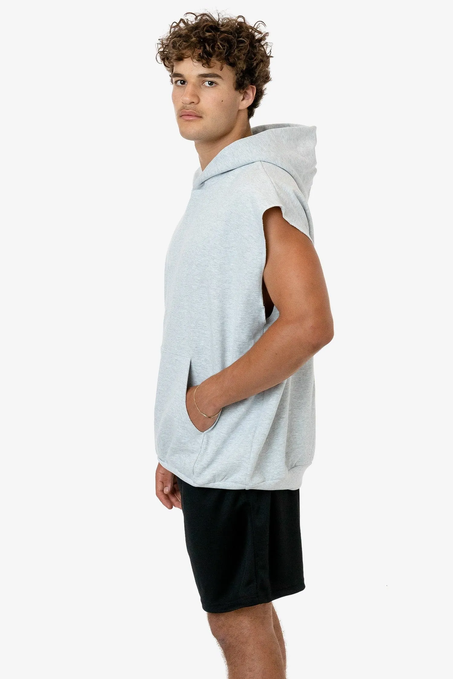 HF08 - Heavy Fleece Sleeveless Hoodie (Piece Dye)