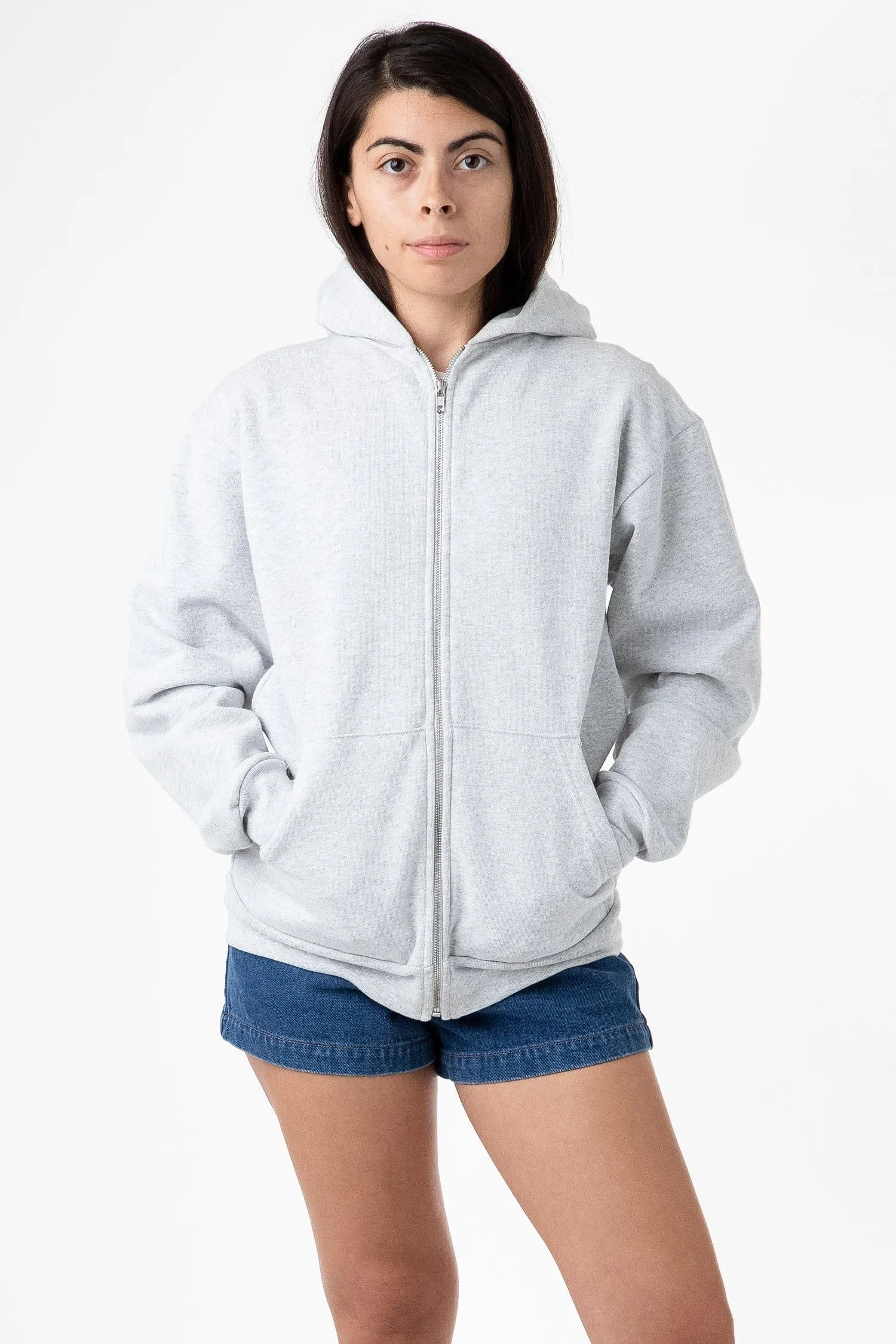 HF10 - Heavy Fleece Zip-Up Hoodie (Piece Dye)