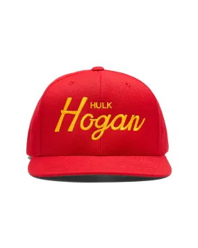 Hulk Hogan Script Snapback Hat