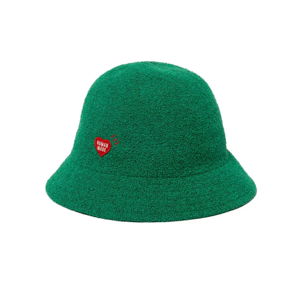 HUMAN MADE PILE BUCKET HAT GREEN