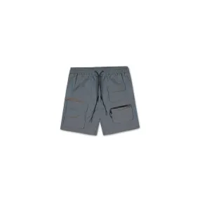 IRIDESCENT UTILITY SHORT - GREY