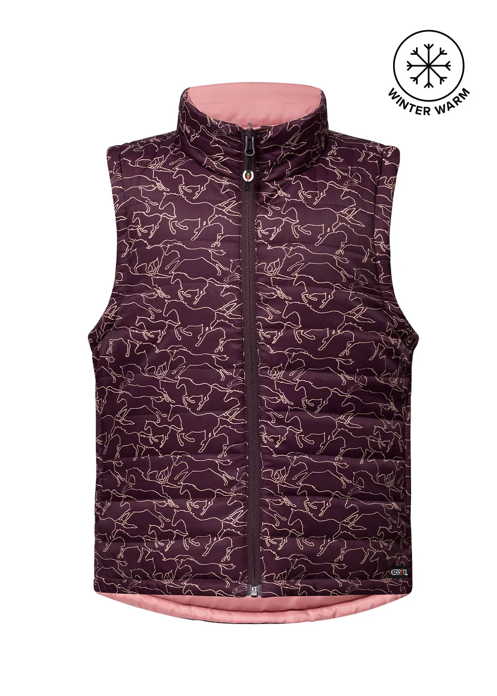 Kids Round Up Reversible Quilted Riding Vest