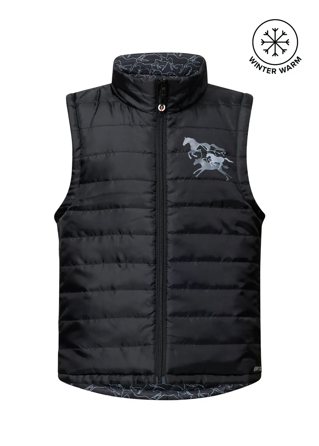 Kids Round Up Reversible Quilted Riding Vest