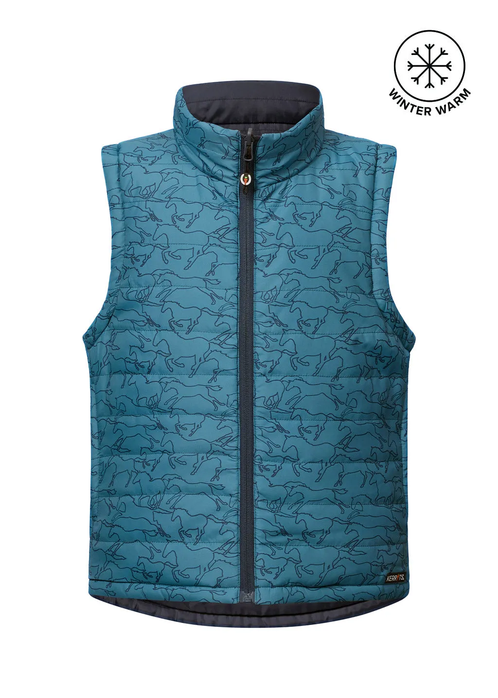 Kids Round Up Reversible Quilted Riding Vest