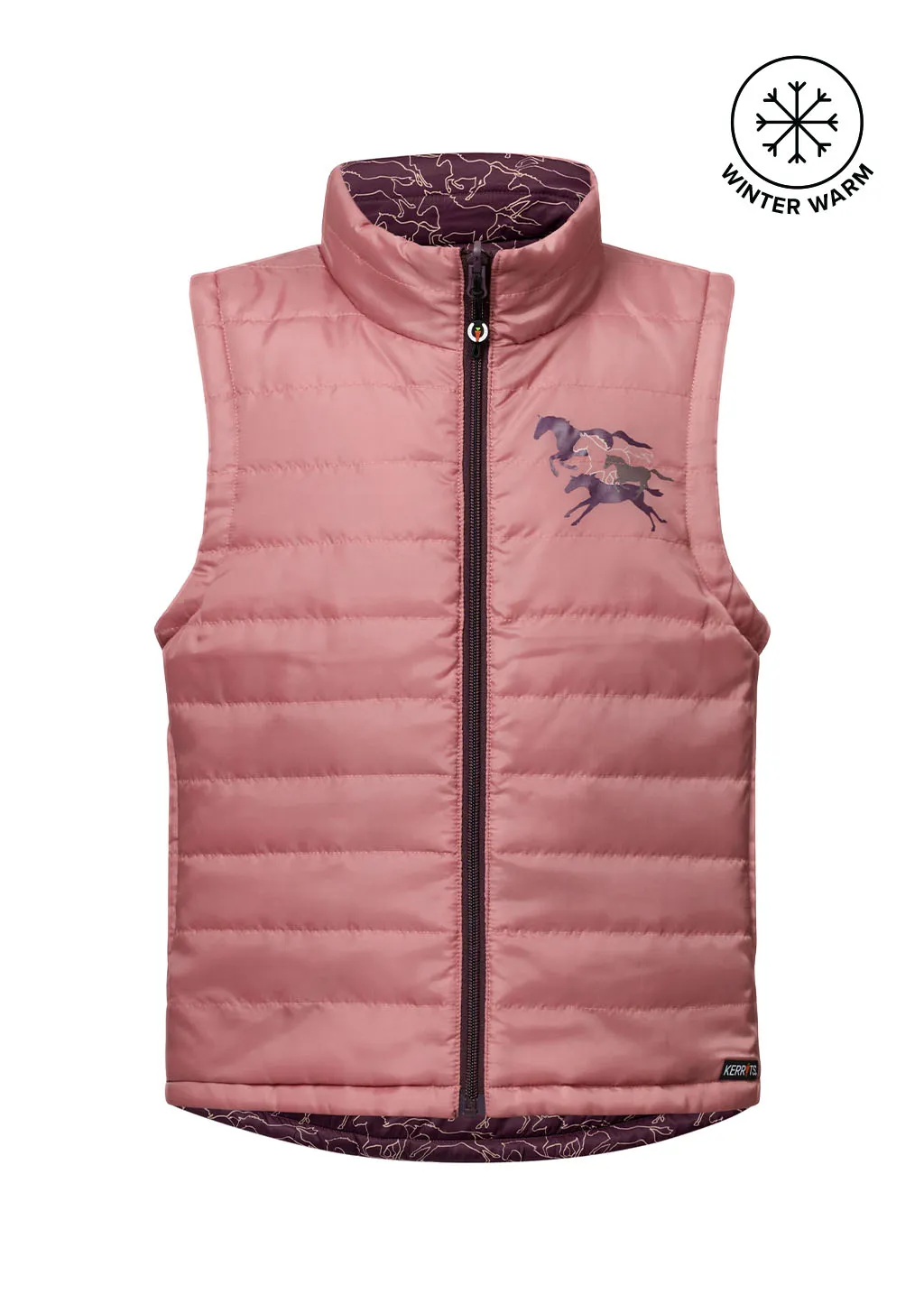 Kids Round Up Reversible Quilted Riding Vest