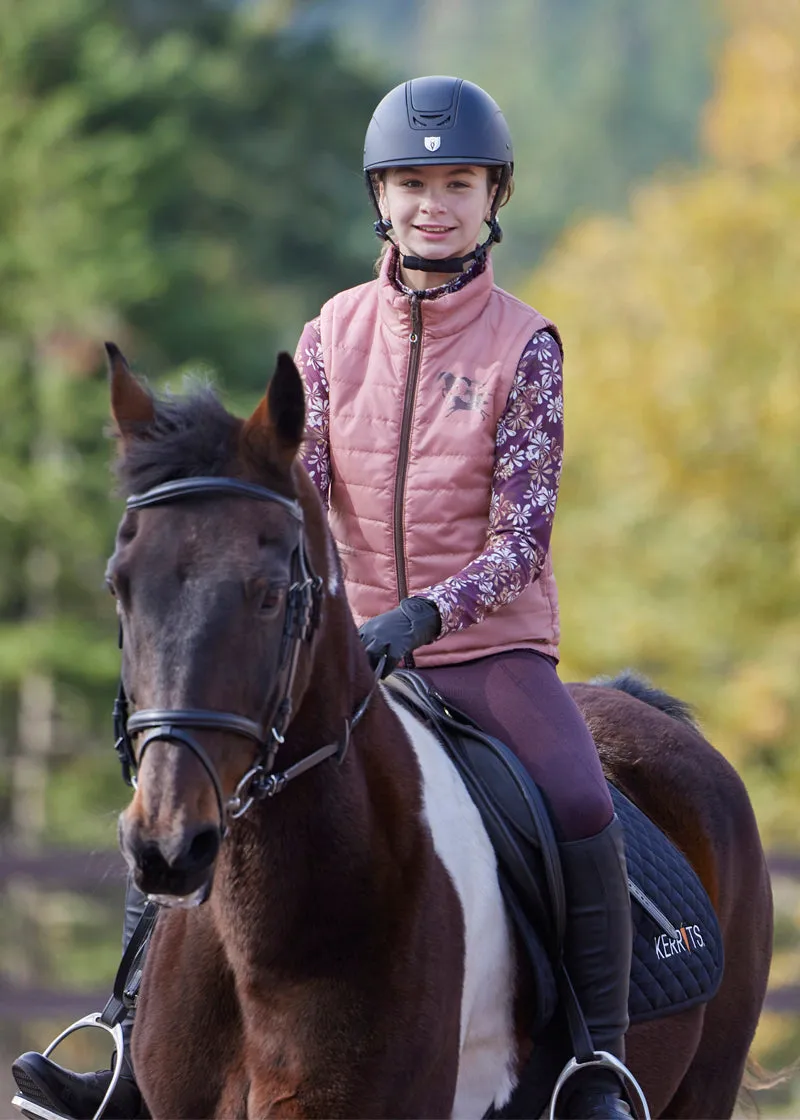 Kids Round Up Reversible Quilted Riding Vest