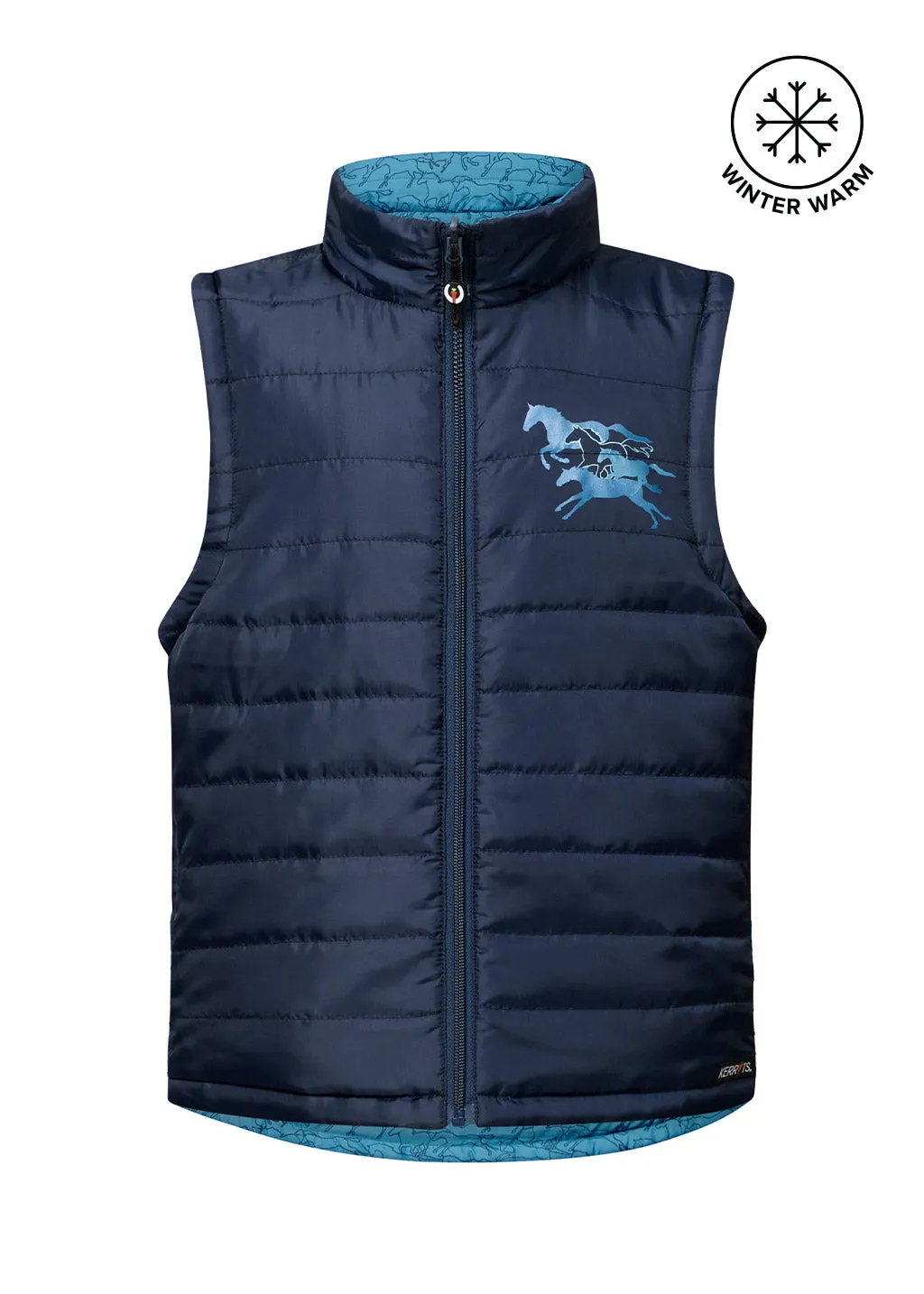 Kids Round Up Reversible Quilted Riding Vest