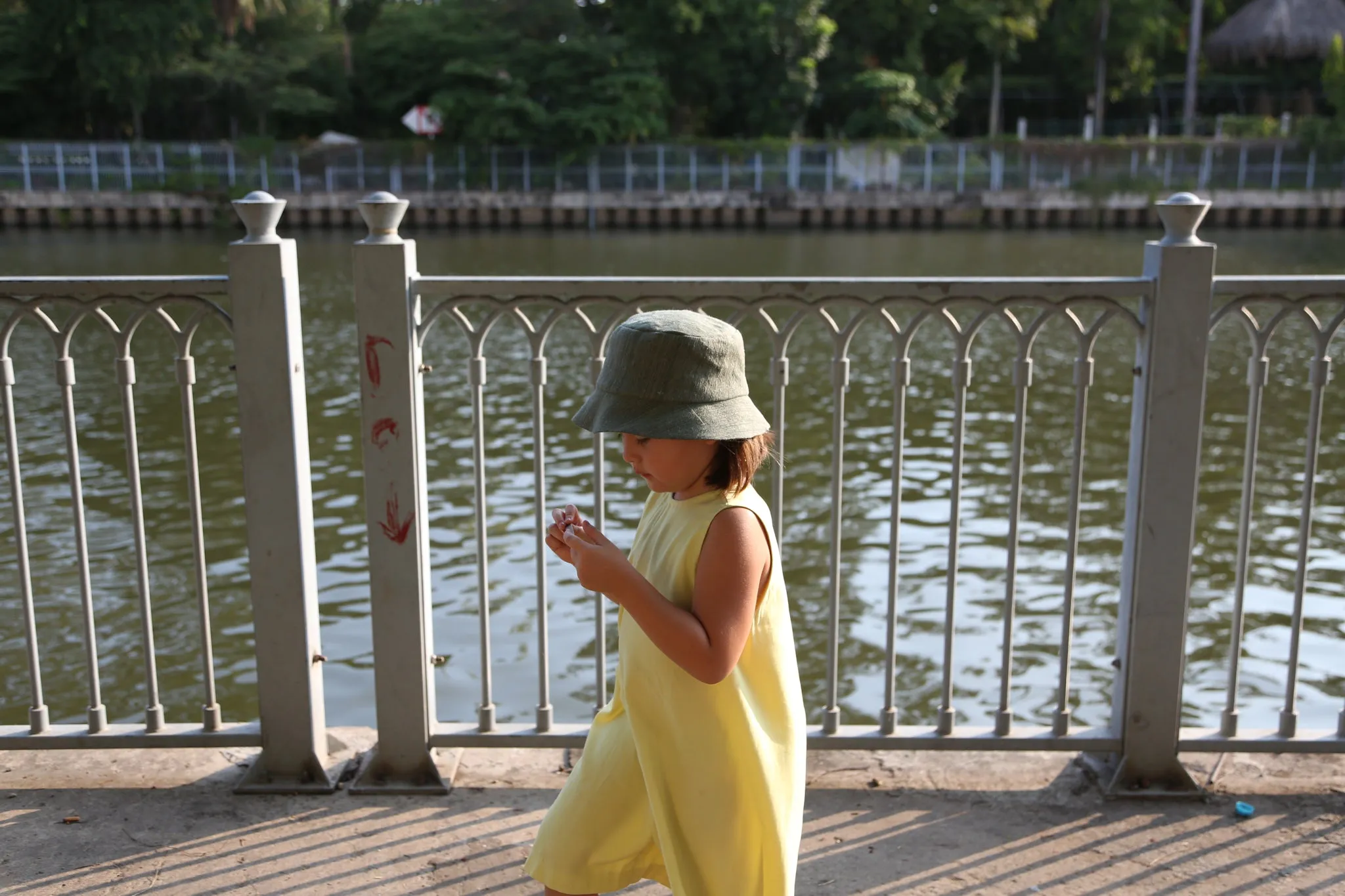 KIDS Unisex Mushroom Bucket Hat - Seaweed Green