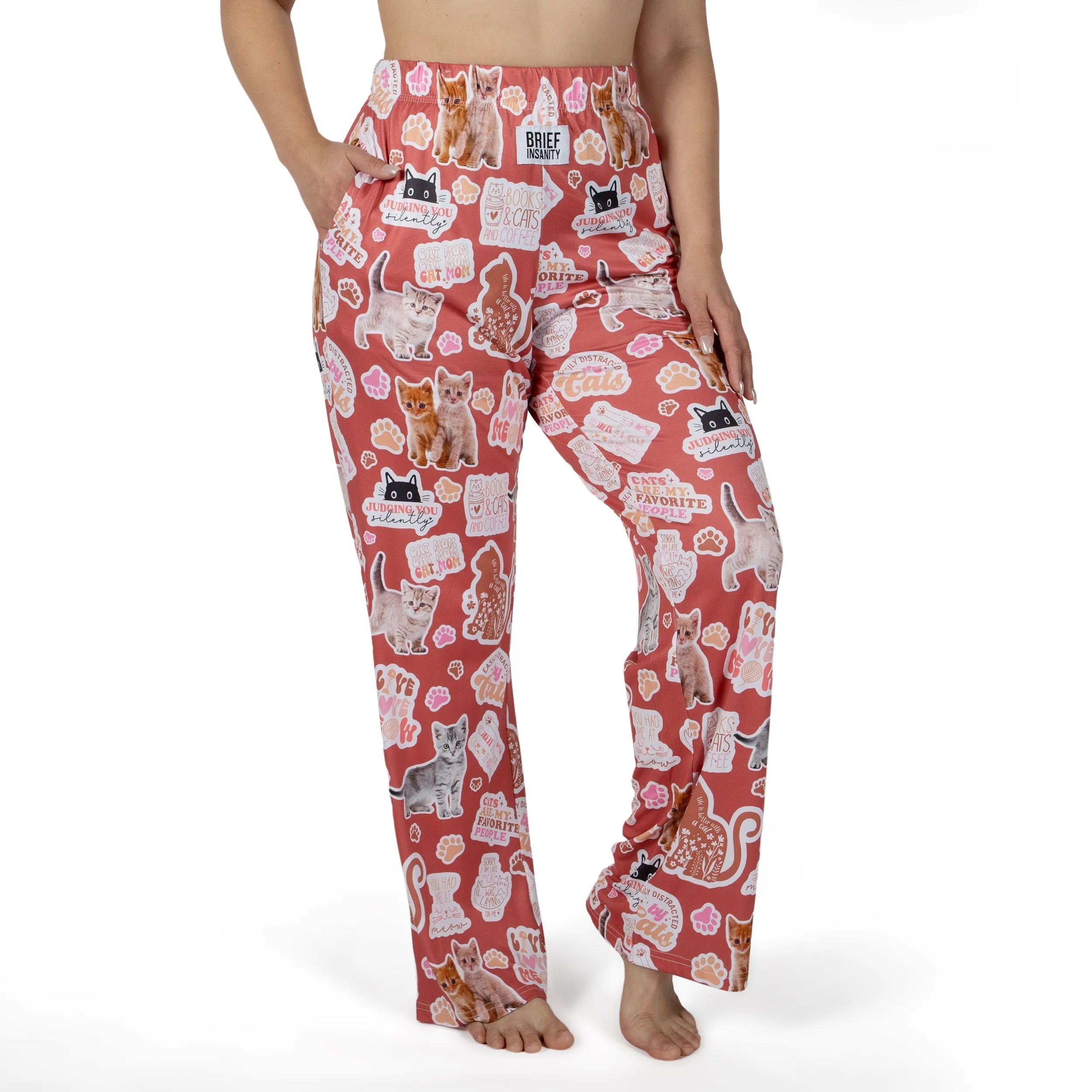 Kitten Stickers Lounge Pants