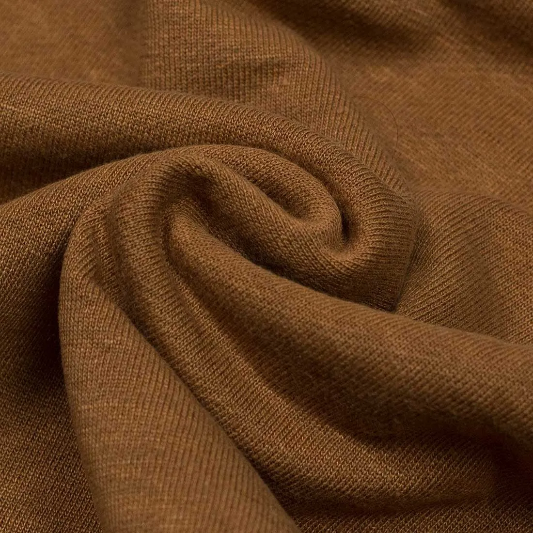 Linen/cotton crewneck sweatshirt, Ochre