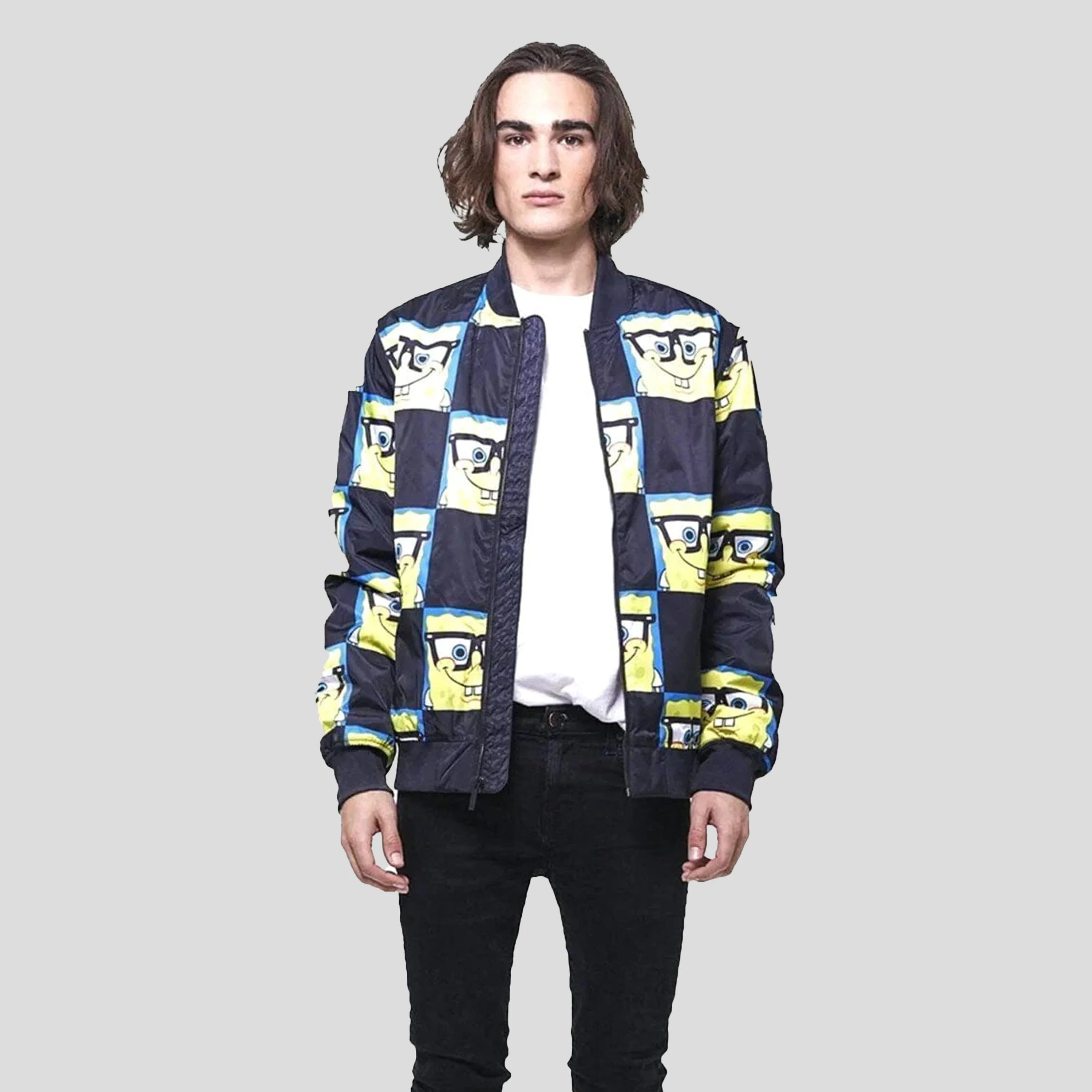 Men's Nickelodeon Spongebob Bomber Jacket - FINAL SALE