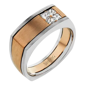 Men's Wedding Band In 14k Or 18k Gold With Diamonds