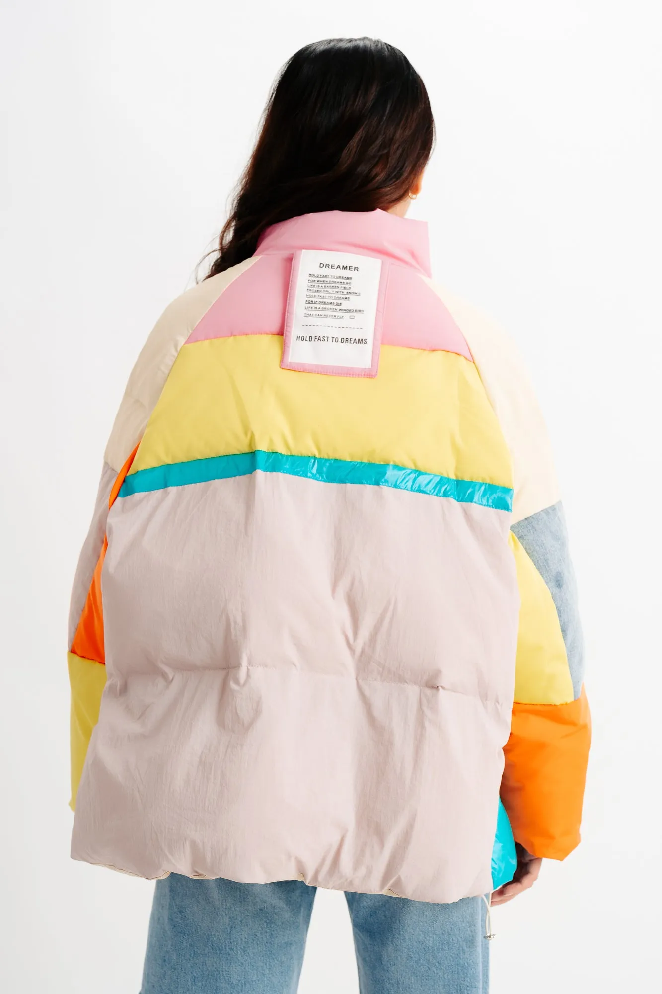 Multi Colorblock Long Sleeve Oversize Jacket