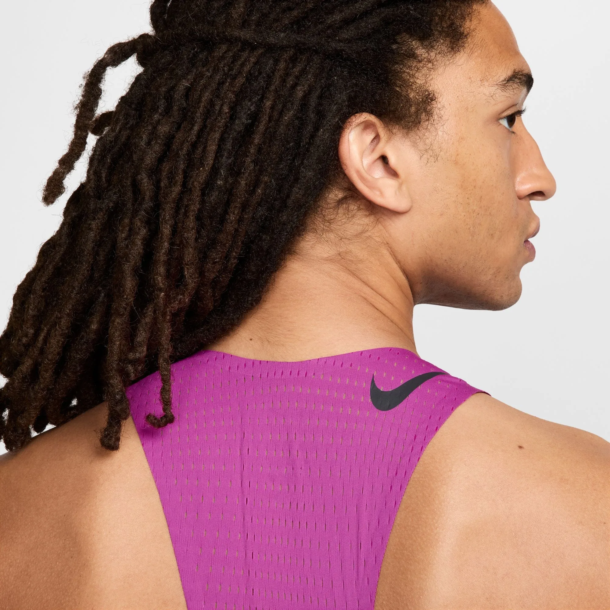 Nike Men's Dri-FIT AeroSwift ADV Running Vest Hot Fuchsia / Black