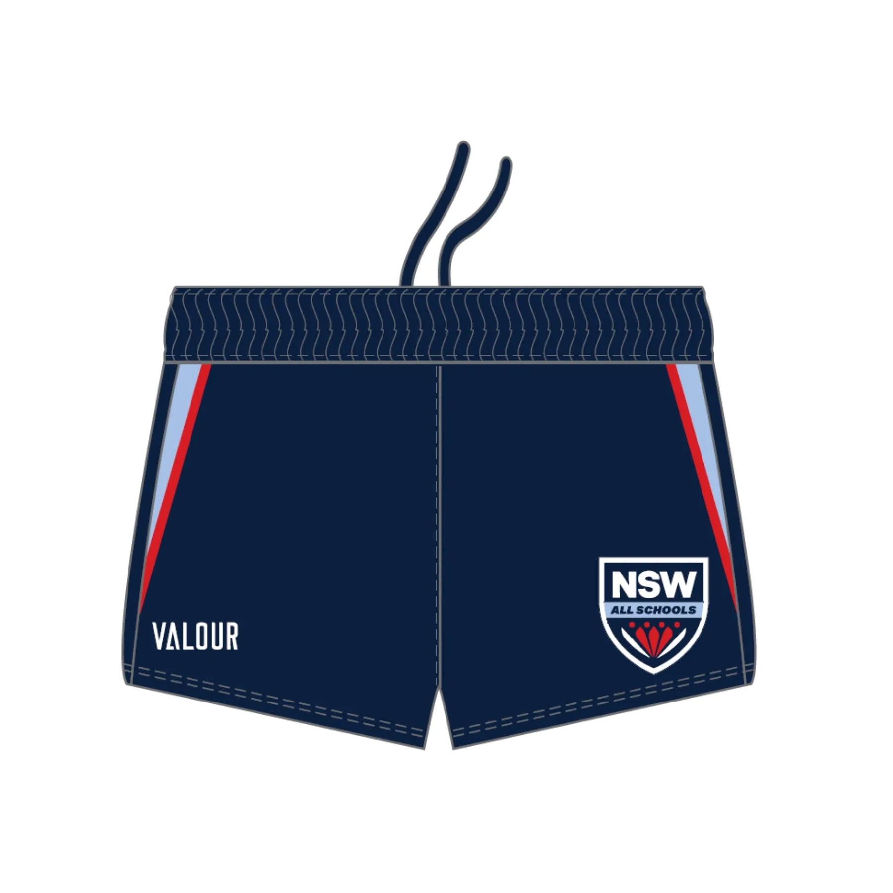 NSW All Schools Unisex Running Split Shorts