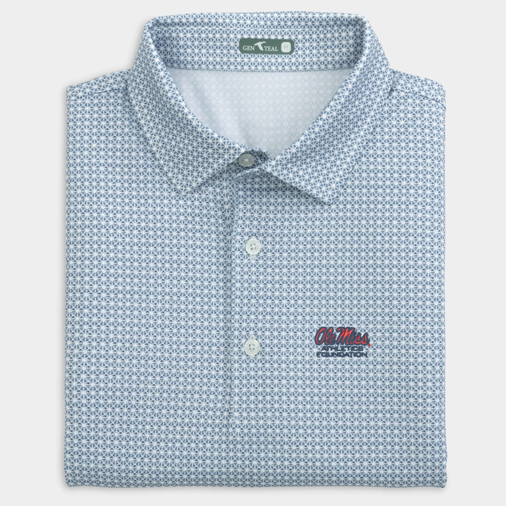 Ole Miss Athletics Foundation Tile Printed Performance Polo