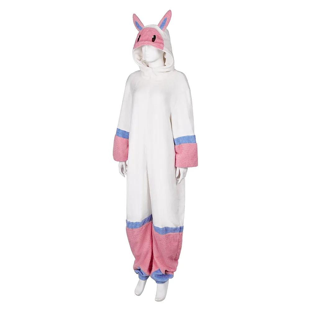 Palworld Plush one-piece pajamas Cosplay Costume Outfits Halloween Carnival Suit Melpaca