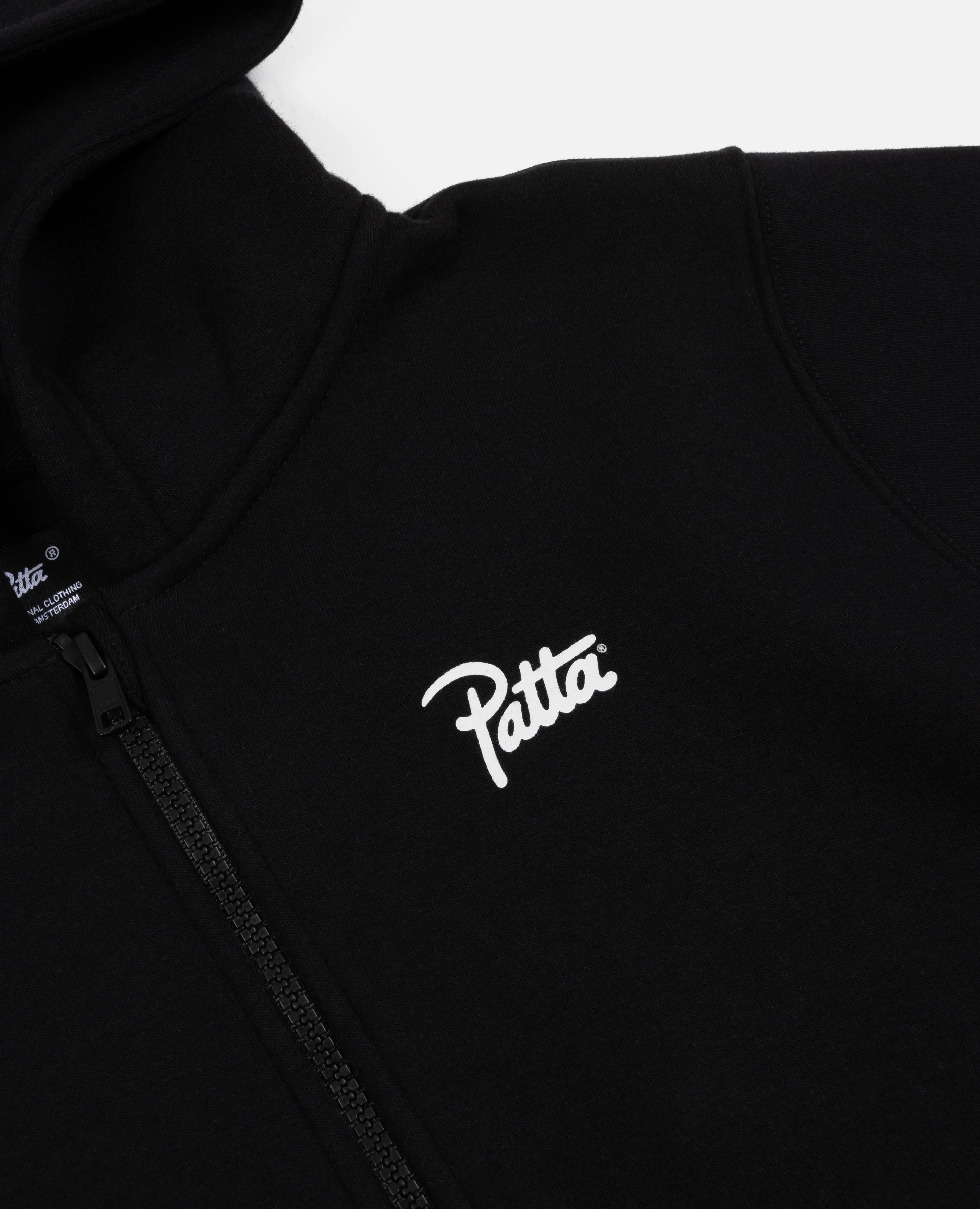 Patta Kids Zip Hooded Sweater (Black)