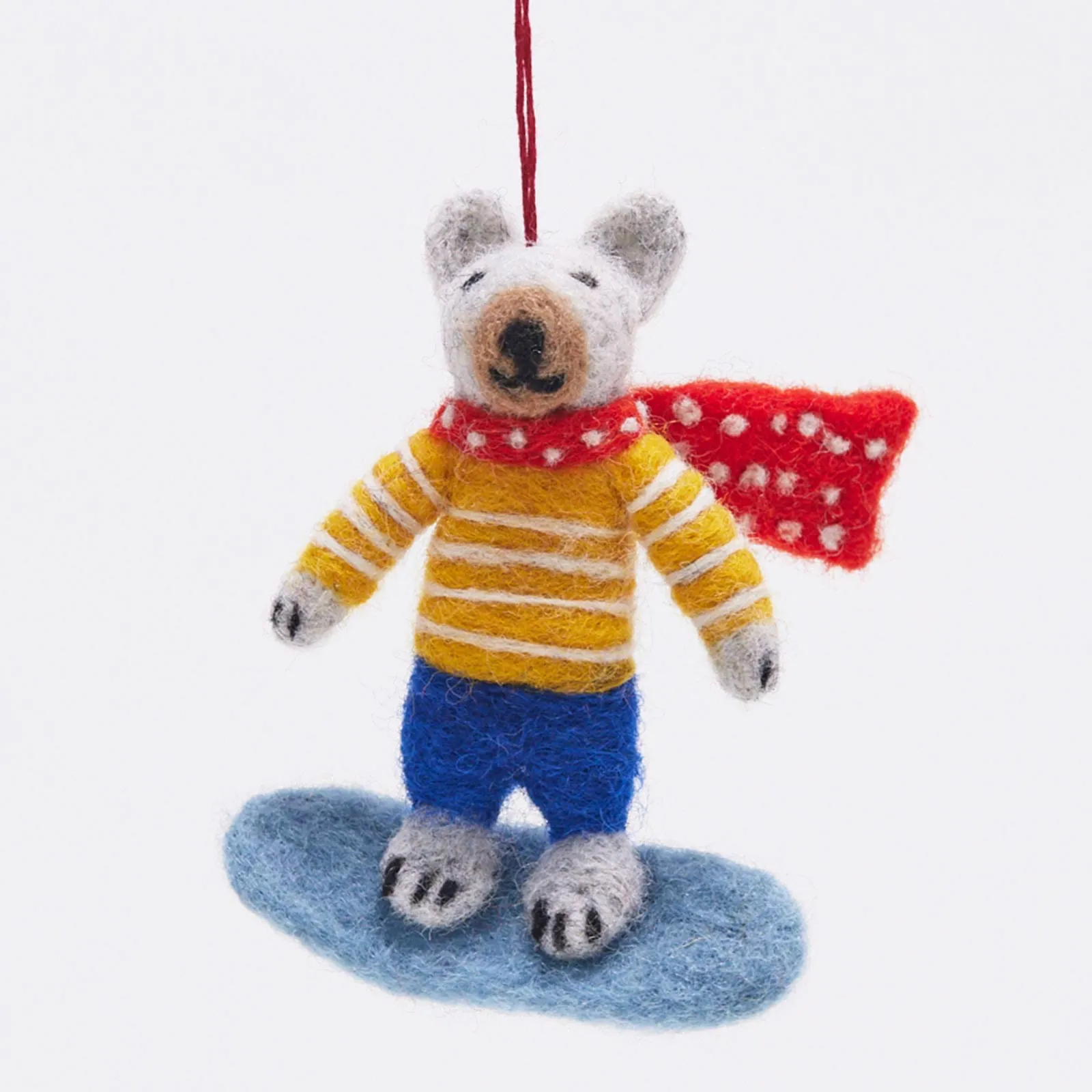 Polar Bear Felt Ornament