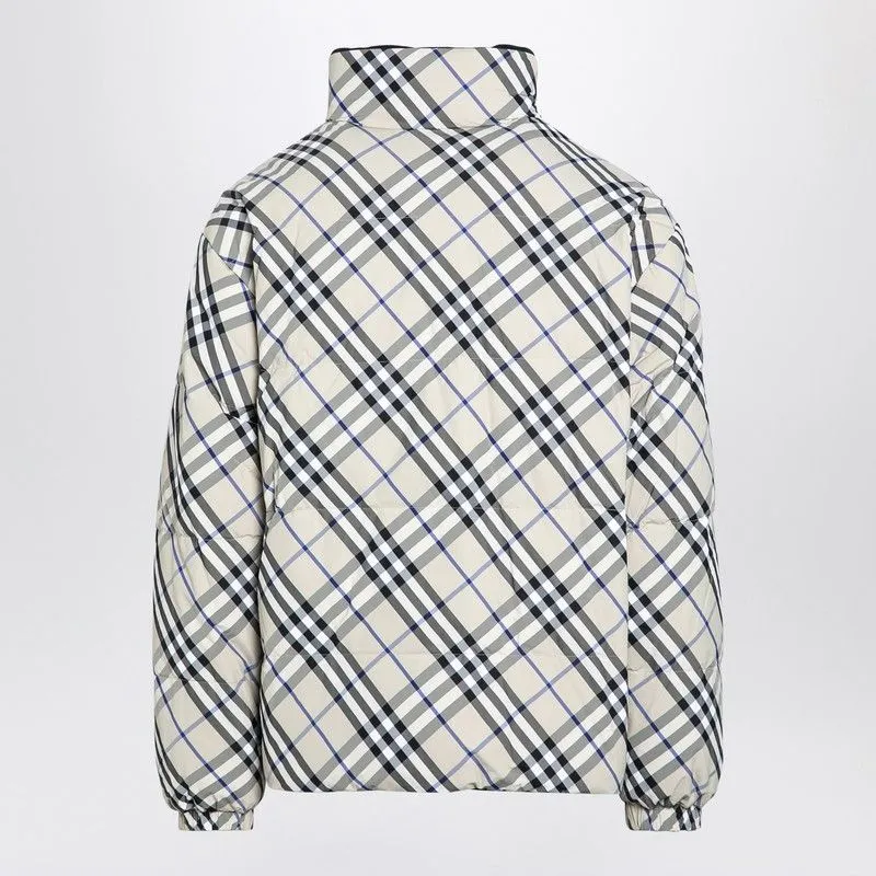 REVERSIBLE DOWN JACKET WITH CHECK PATTERN