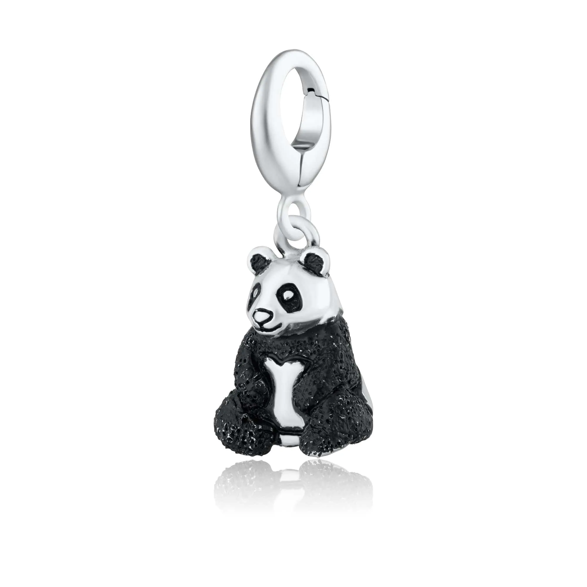 Silver Panda Charm