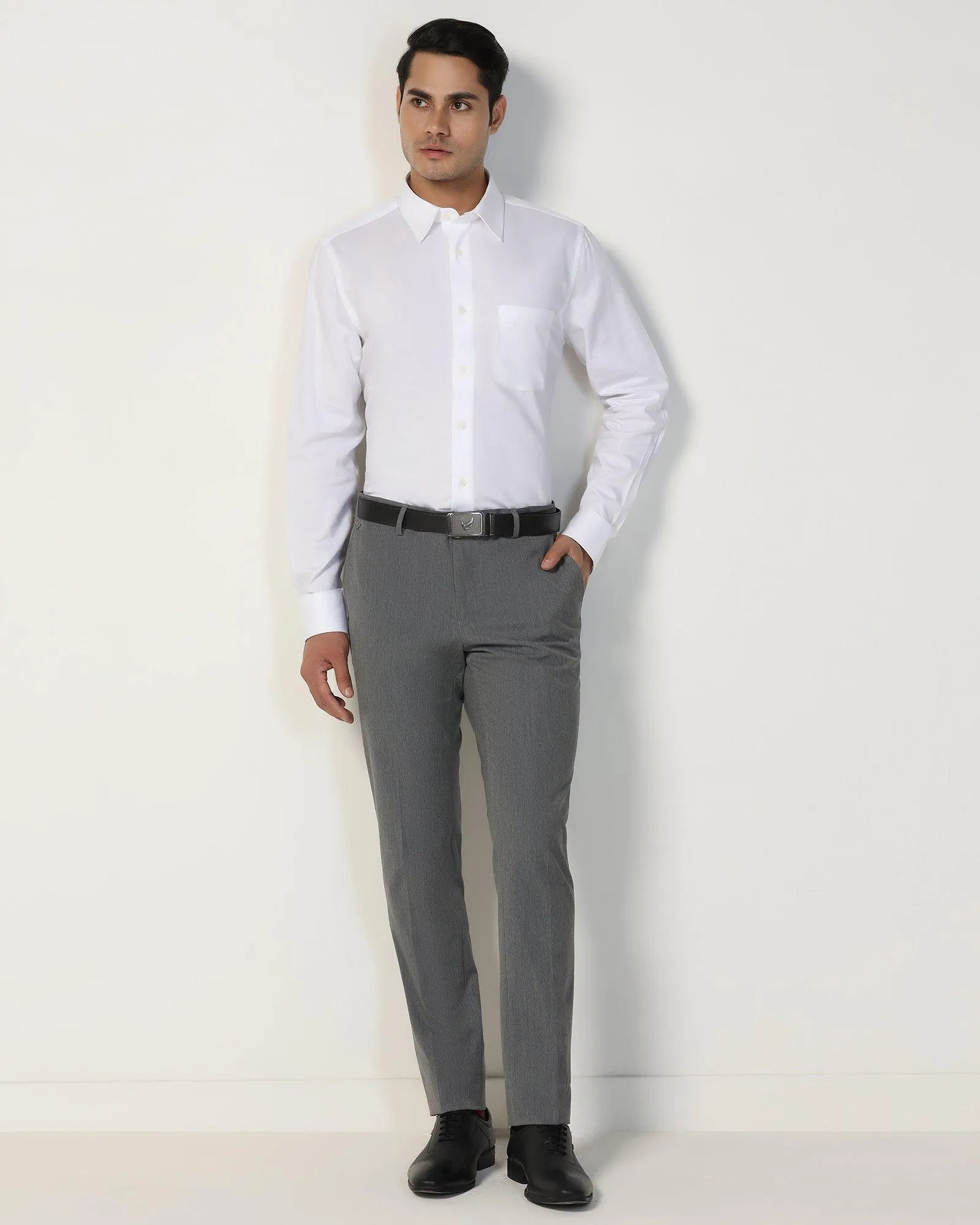 Slim Fit B-91 Formal Grey Stripe Trouser - Prius