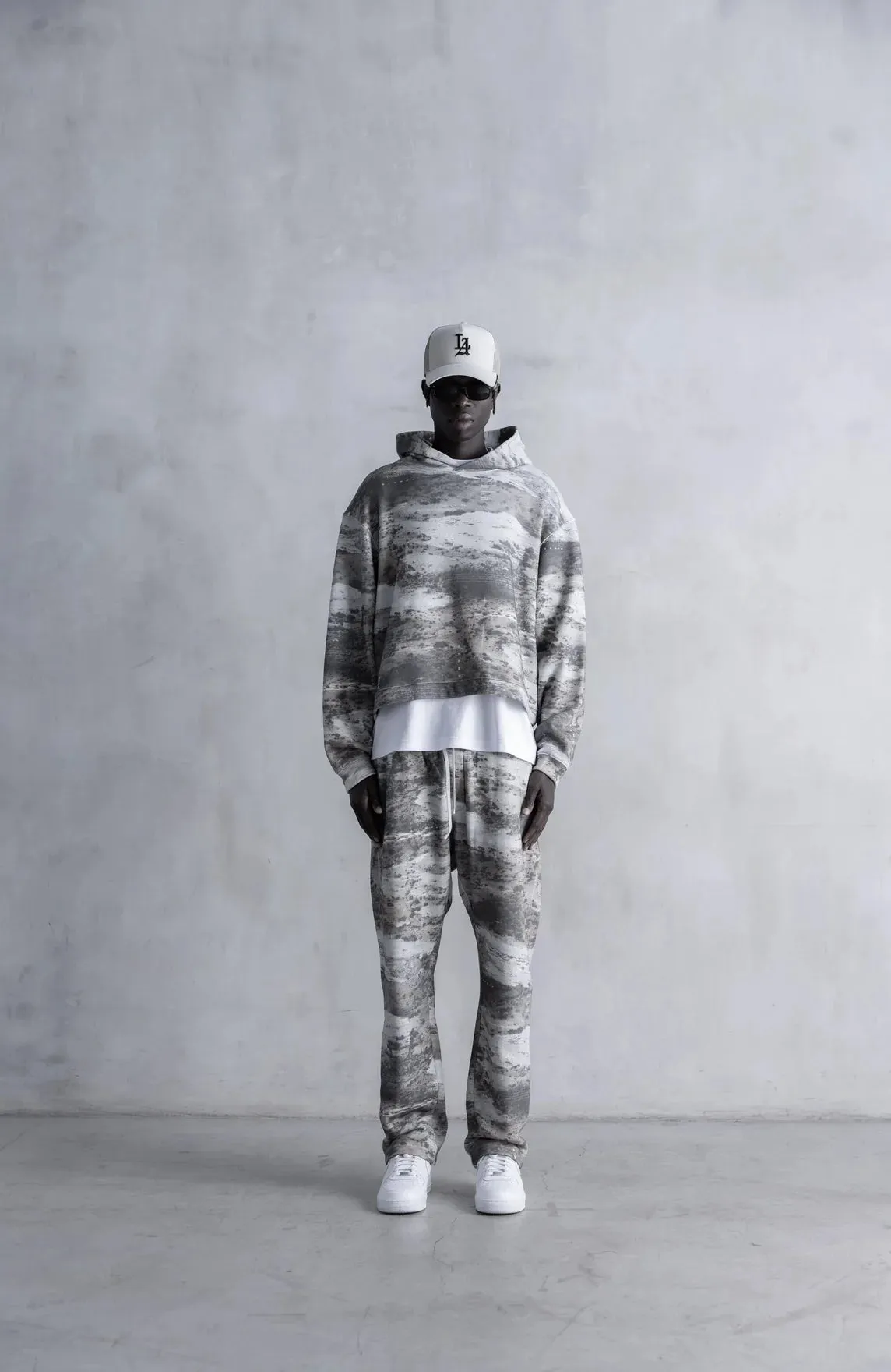 STAMPD Sandlands Camo Cropped Hoodie