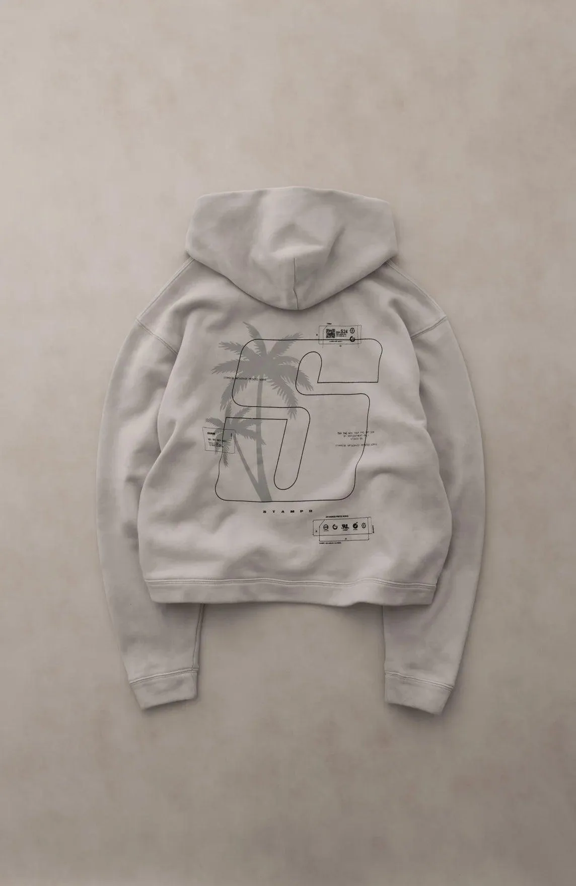 STAMPD Transit Dye Cropped Hoodie