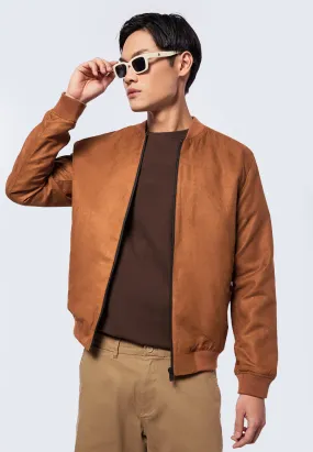 Suede Bomber Jacket