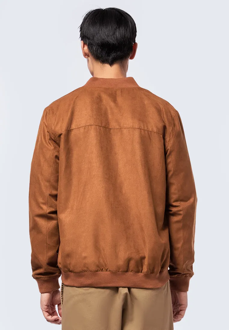 Suede Bomber Jacket