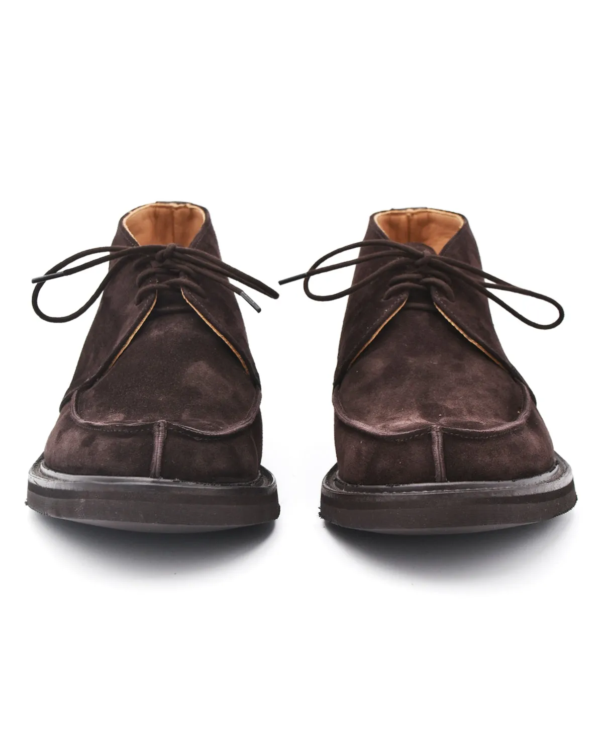 Trickers David Coffee Suede Apron Chukka Boot