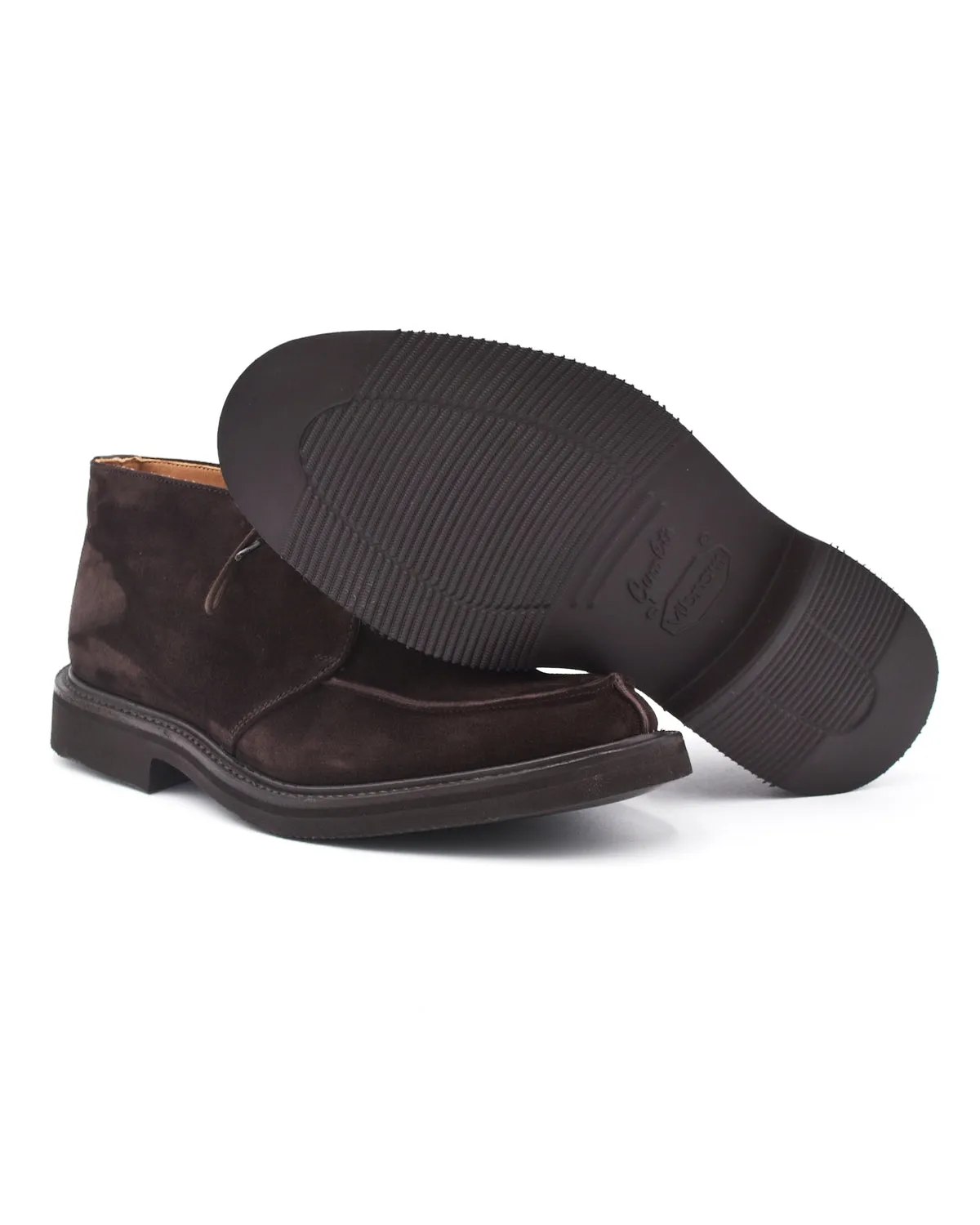 Trickers David Coffee Suede Apron Chukka Boot