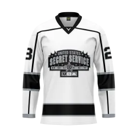 US Secret Service White Tackle Twill Jersey