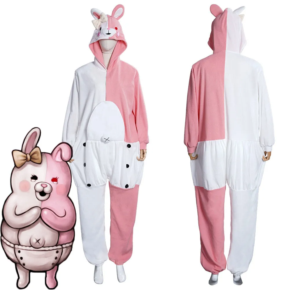 VeeGet VeeGet Anime Danganronpa Dangan Ronpa Monokuma and Monomi Sleepwear Halloween Carnival Cosplay Costume