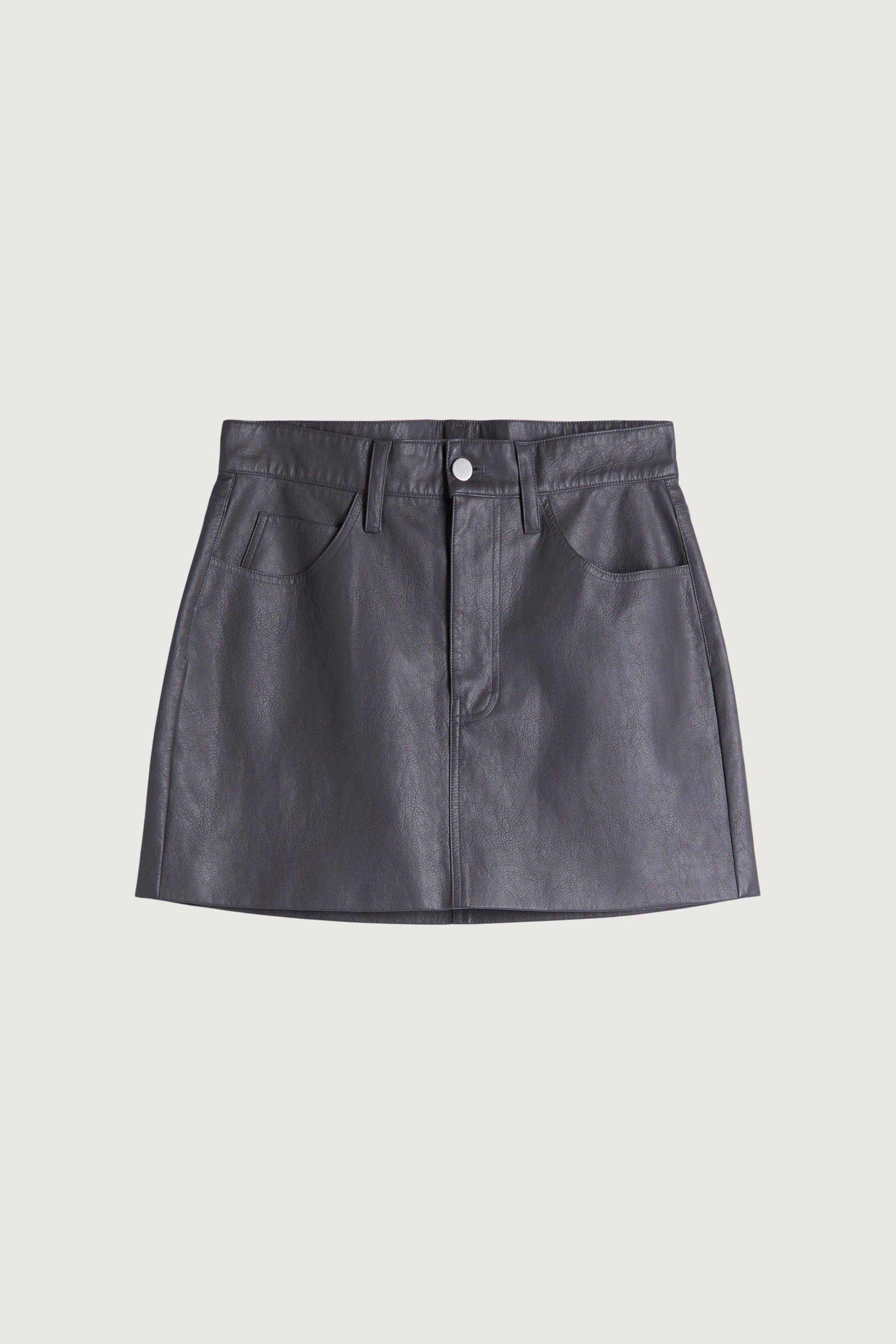 VEGAN LEATHER MINI SKIRT