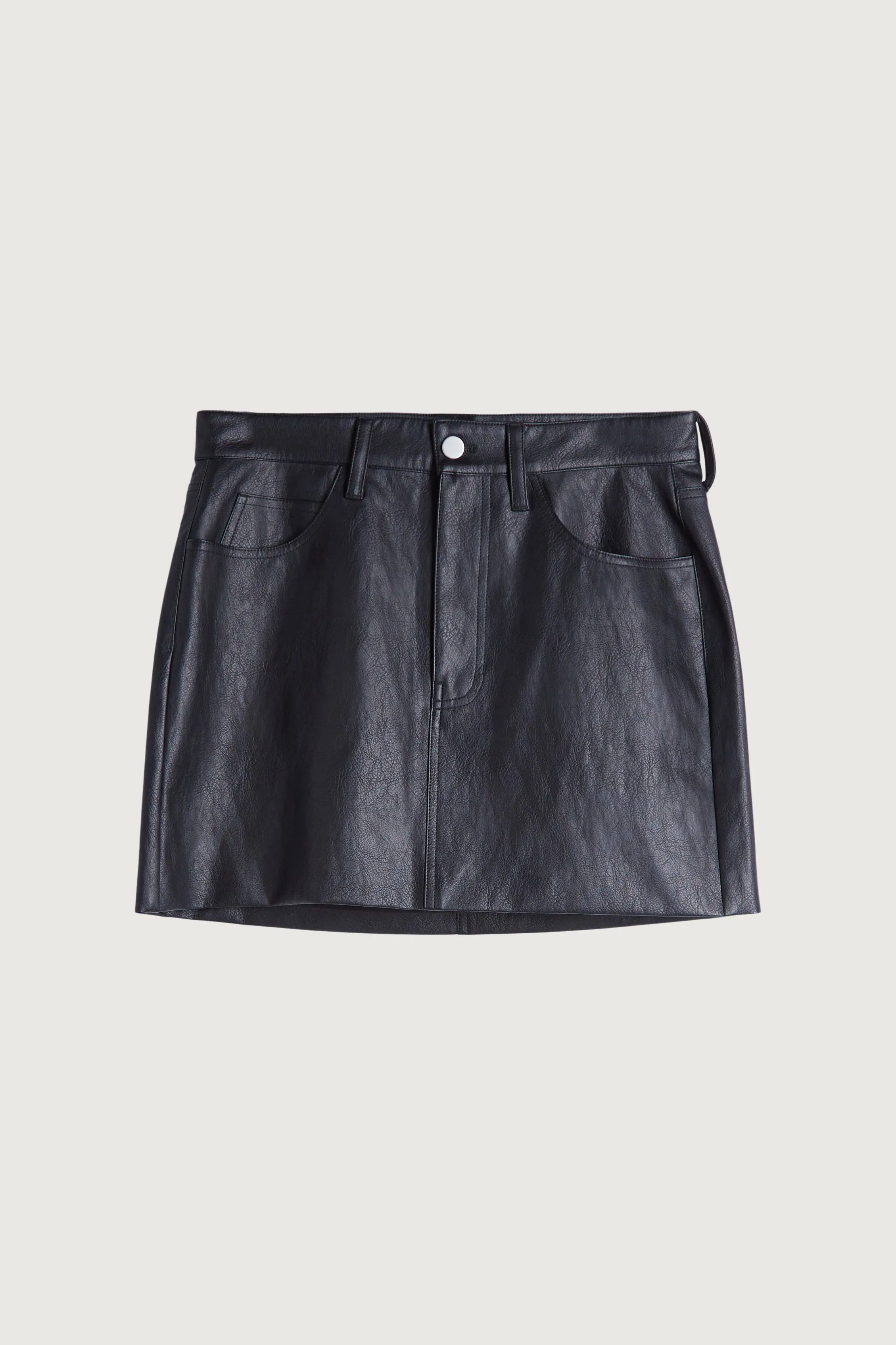 VEGAN LEATHER MINI SKIRT