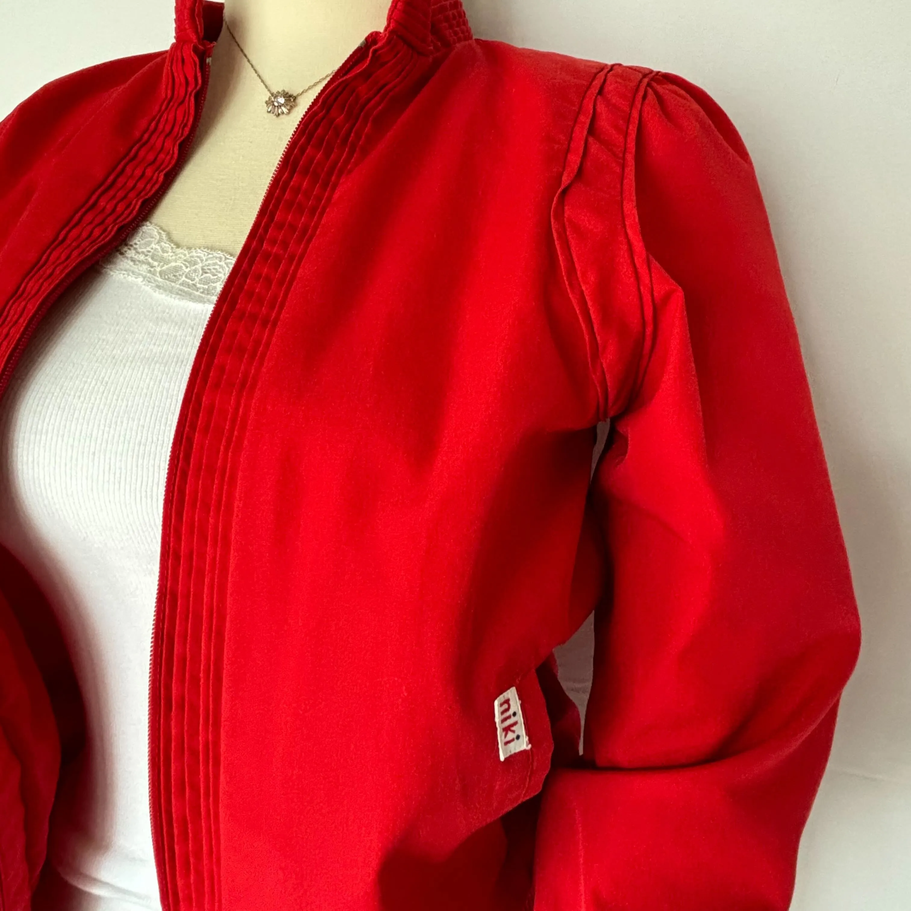 Vintage 1980's Red Bomber Jacket