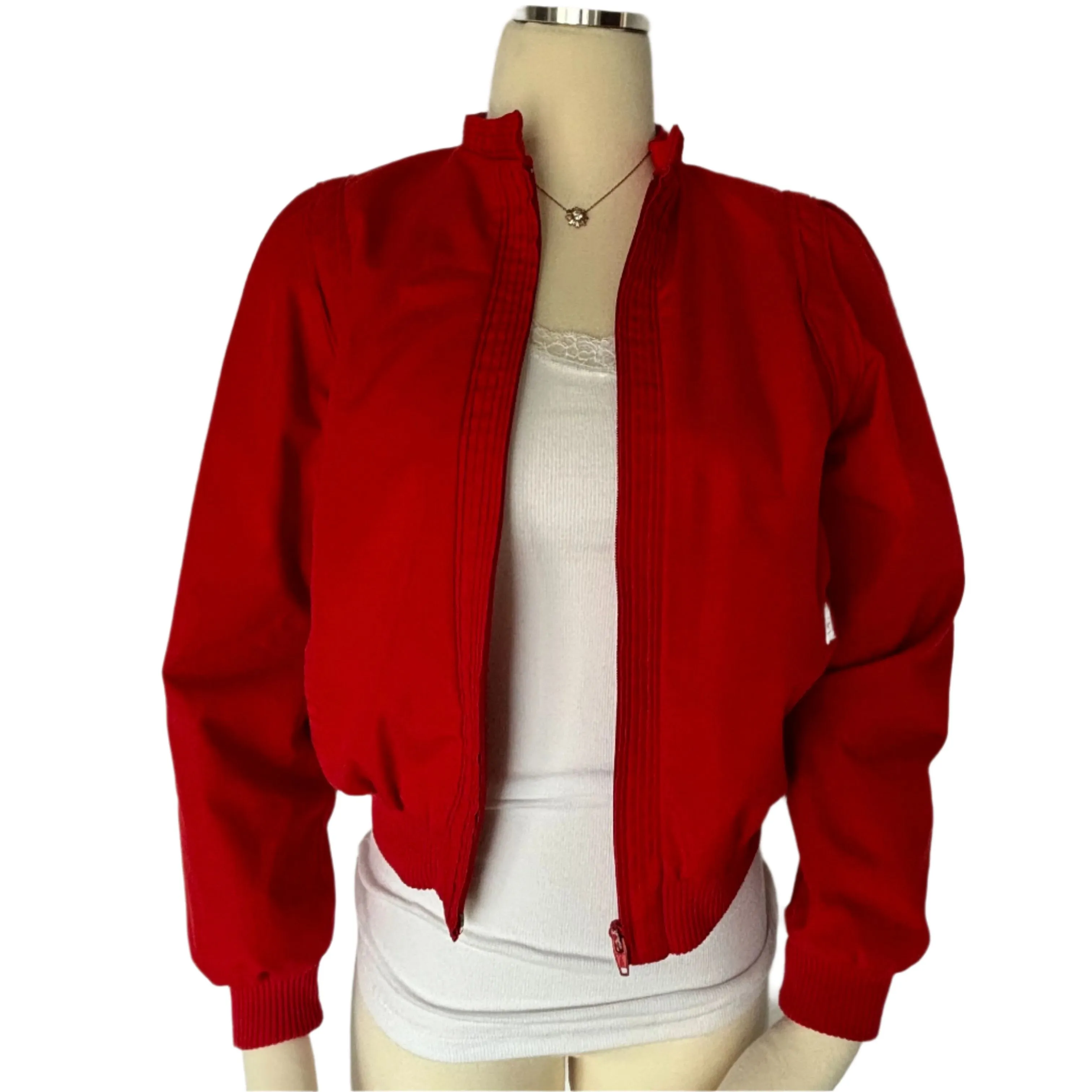 Vintage 1980's Red Bomber Jacket