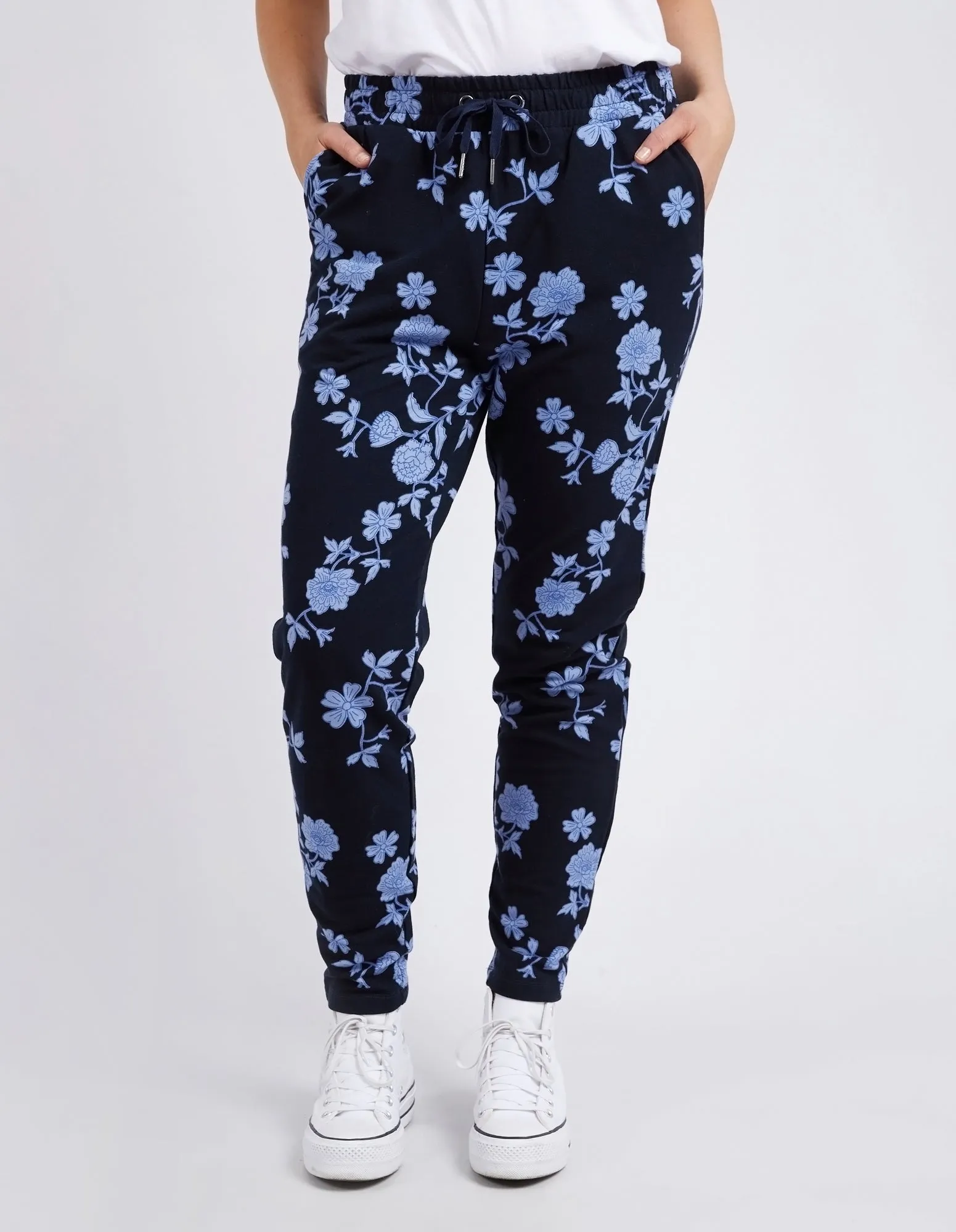 Wallpaper Lounge Pant Navy Floral